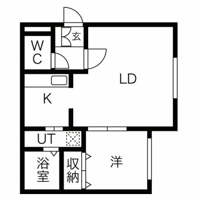 403号室の間取り