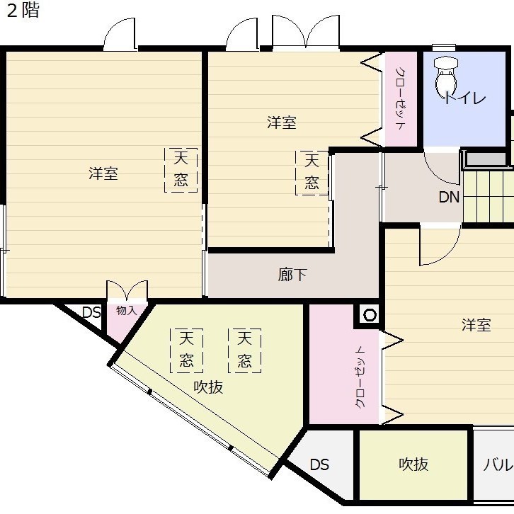 ２階間取図