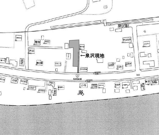 泉沢地図