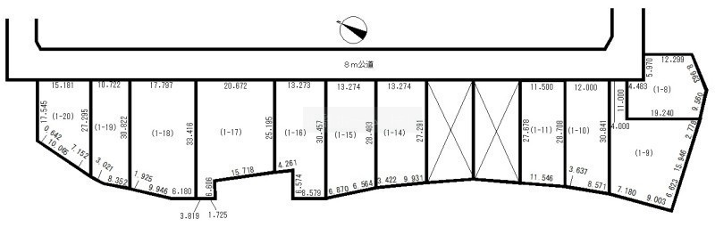 区面図：１－８　①