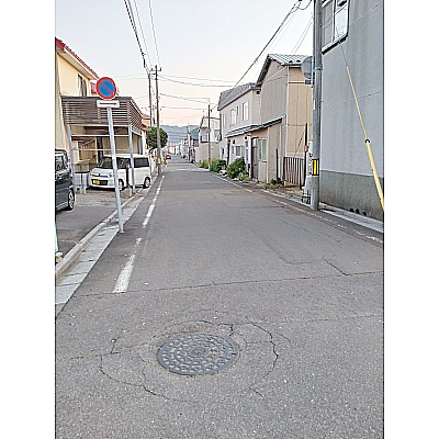 左折して　6.3ｍ巾市道