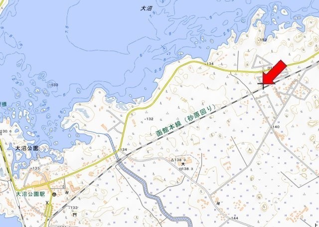 亀田郡七飯町 字軍川 (大沼公園駅) 住宅用地
