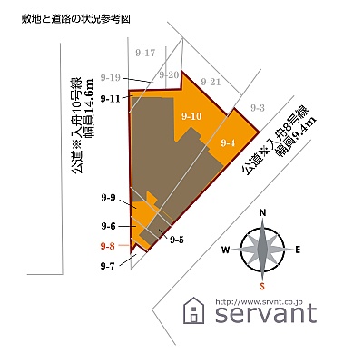敷地は7筆に分かれています。