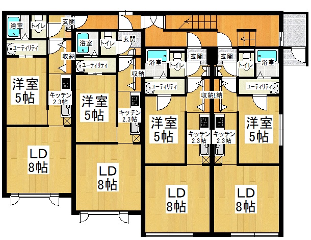ポーザタウンNo.4間取図※現況優先