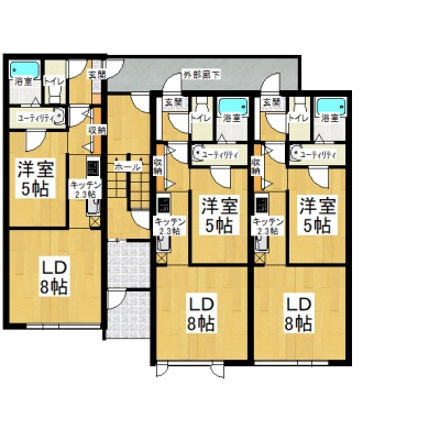 ポーザタウンNo.1間取図※現況優先