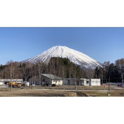 土地から見える羊蹄山