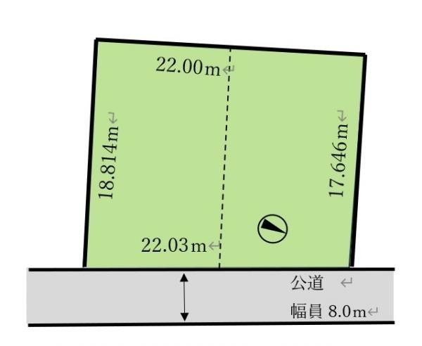 建築条件無し、豊かな自然とゆとりある敷地が魅力。
