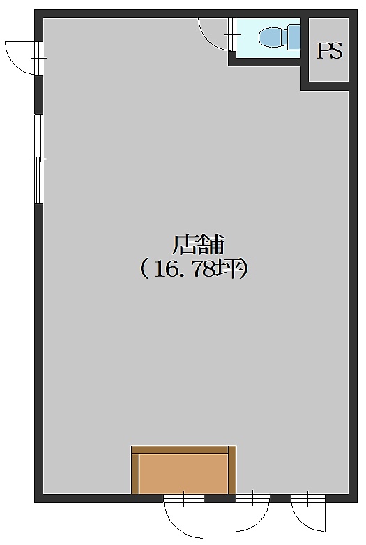 店舗間取
