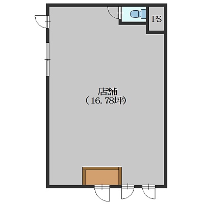 店舗間取