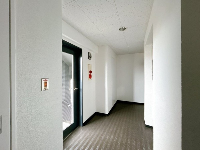 【共用部＿廊下】玄関ドアから出てすぐの廊下の写真です。棟ご…