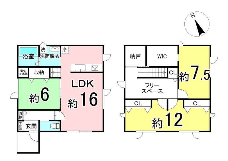 現在は3LDKですが、間仕切りを設けることで4LDKへの変更も可能！