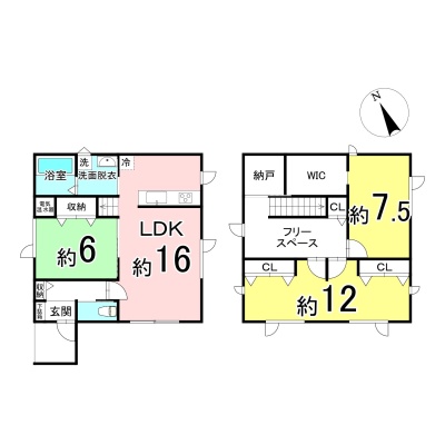 現在は3LDKですが、間仕切りを設けることで4LDKへの変更も可能！