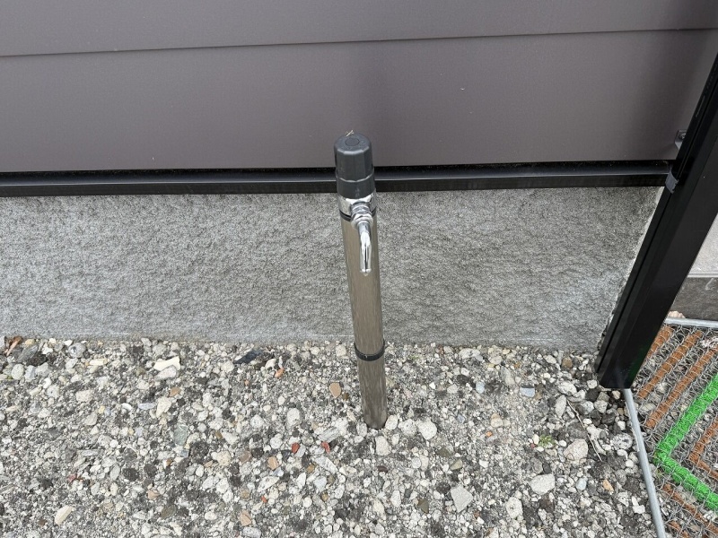 屋外散水栓付きで、お庭のお手入れやアウトドア用品のお掃除もスムーズに行えます♪