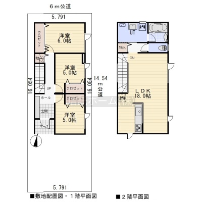 約18帖の明るく開放的な2階LDKを中心に、家族が心地よく過ごせる3LDKプラン。