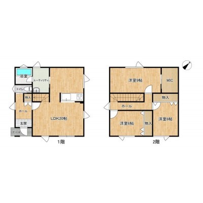 間取りは3LDKの二階建てです。各部屋が独立しているので、お子…
