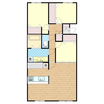 人気の対面式キッチンに間取り変更！