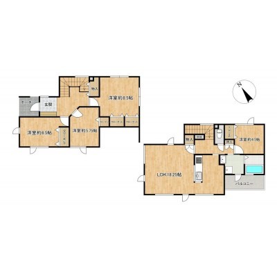 【間取図】4LDK戸建住宅のご紹介です。