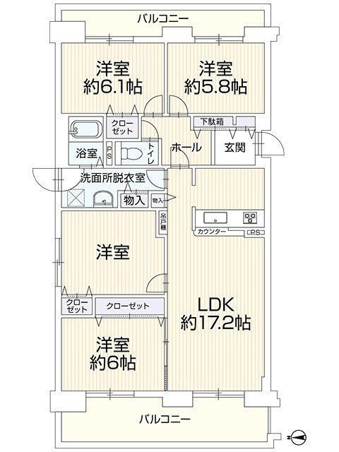 【リフォーム後　間取り】