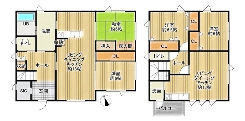 【現況　間取図】間取り図は手書きの為、現況と相違する場合は…