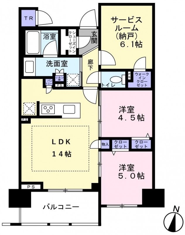 納戸や各部屋収納、パントリー、カップボードなど収納充実