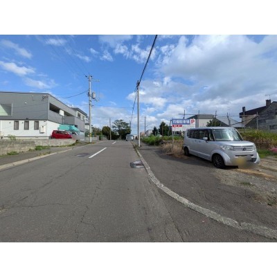 敷地前の前面道路です！