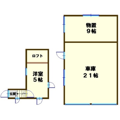 別棟と車庫＆物置　間取図！