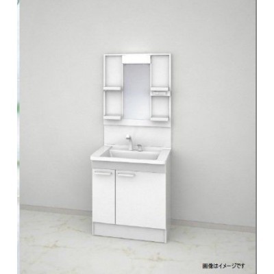 【同仕様写真】新品の洗面化粧台に交換します。洗面台が新品だ…