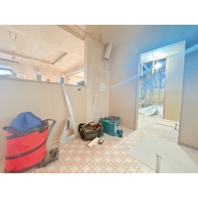 【リフォーム中】キッチンスペースです。キッチン移設を行い、…