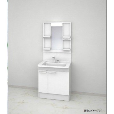 【同仕様写真】新品の洗面化粧台に交換します。洗面台が新品だ…