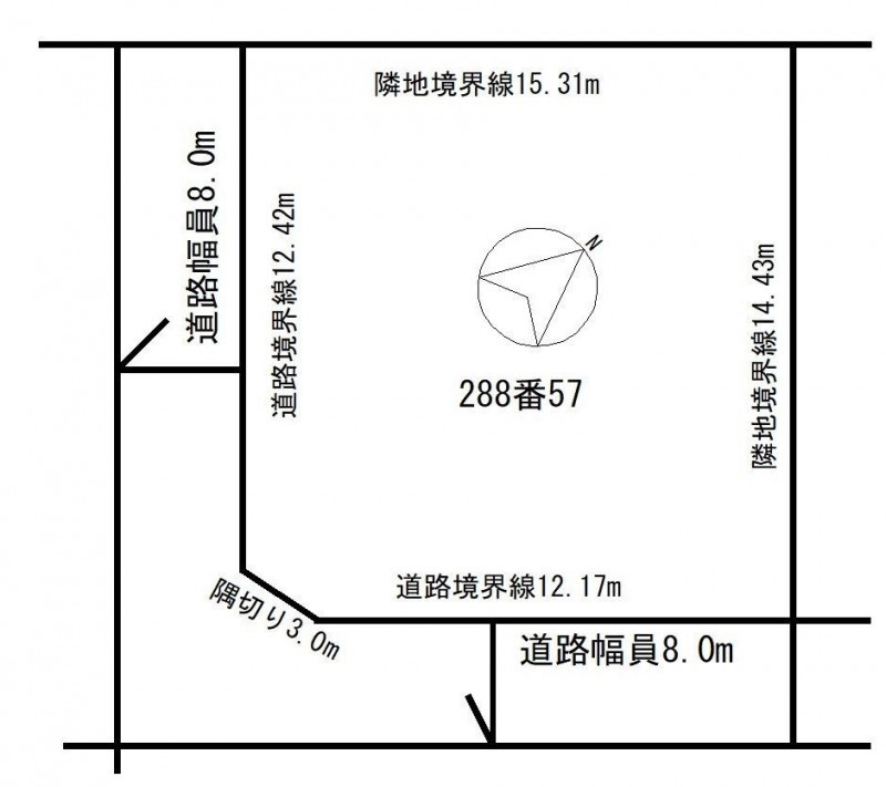 現地区画図