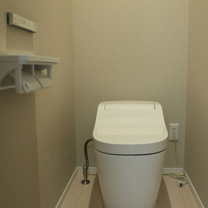 タンクレストイレは高機能トイレのアラウーノを採用
汚れが付きづらく、流すたび泡で洗浄してくれます。