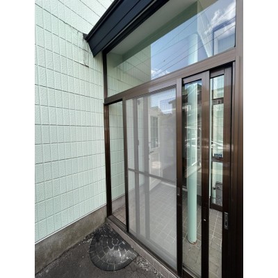 【現況】風除室 冬場でも安心です
