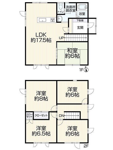 【間取図】対面キッチン、リビング階段、１階居室ありなど理想…