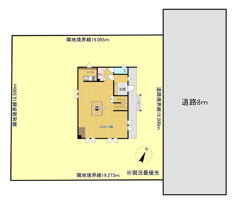 接道状況概略図