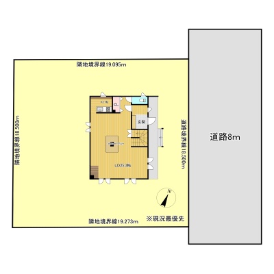 接道状況概略図