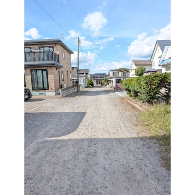 幅員6.6m　未舗装道路