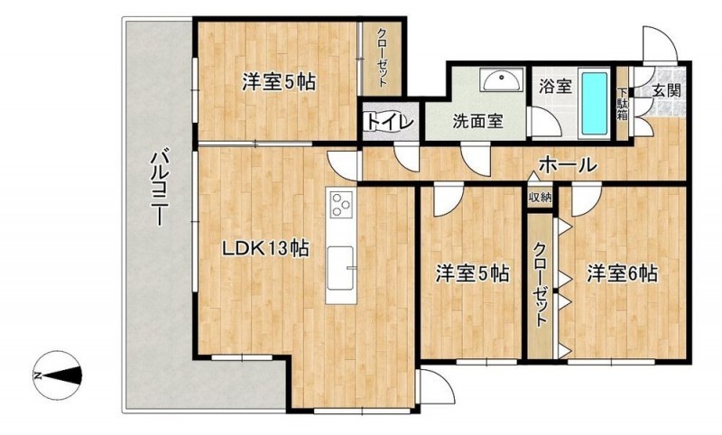 【リフォーム中　間取図】