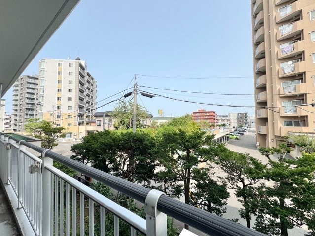 バルコニーから見える景色。