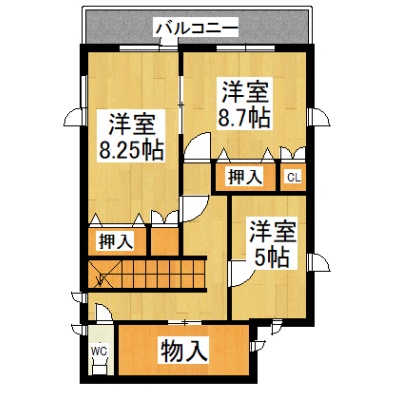 ２階間取図※現況優先