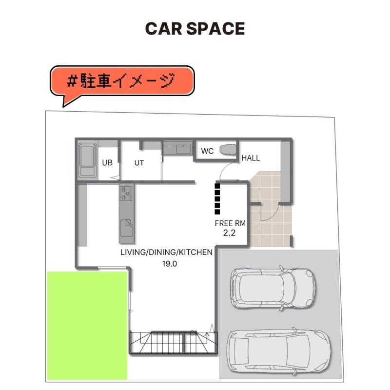 お庭スペース付きの好立地住宅です。