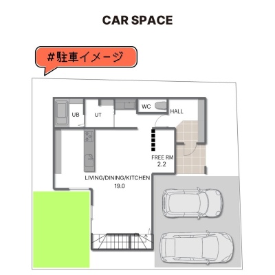 お庭スペース付きの好立地住宅です。