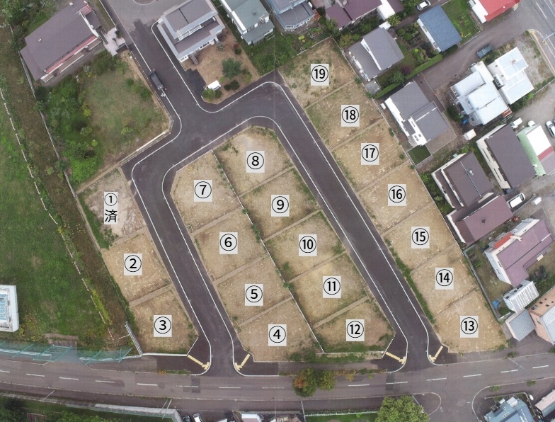 石山2-8　住宅用地全19区画(1区画販売済)　区画番号②