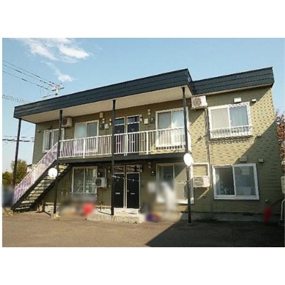 外観｜木造2階建・全4戸（私物等ぼかし）