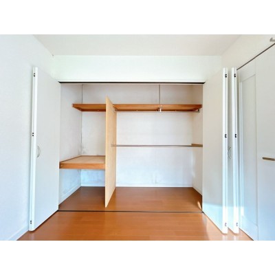 【現況__洋室6帖北西側収納】開くとこのようになっております。
