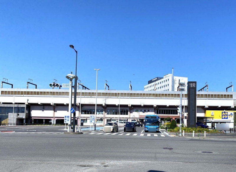 千歳駅　880ｍ