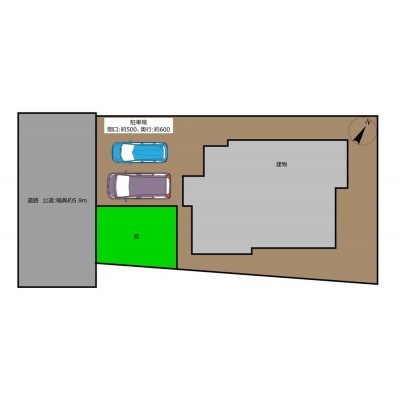 リフォーム前の敷地図になります。