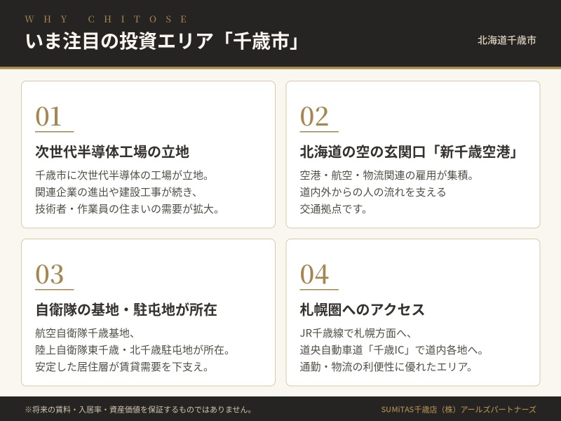 千歳エリアの投資ポイント