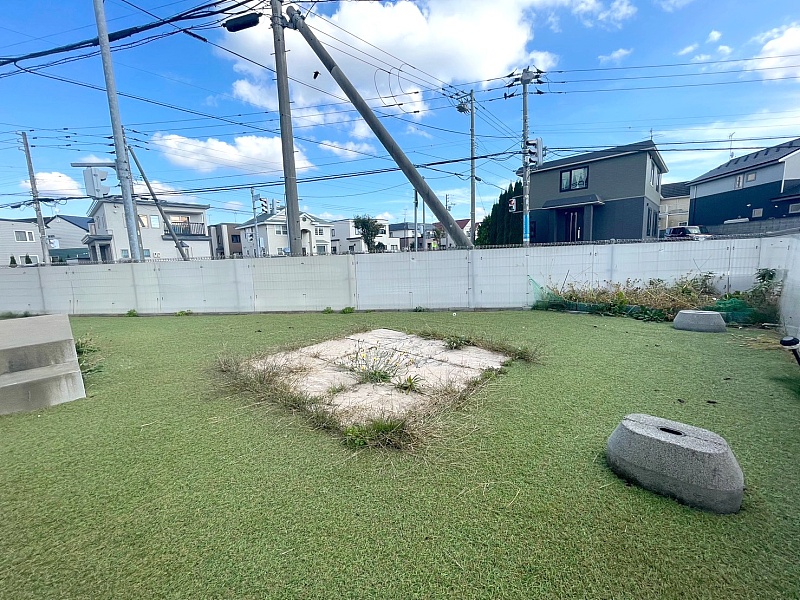 恵庭市文京町4丁目 角地2LDK平家住宅 ドッグランとしても利用可能なお庭です