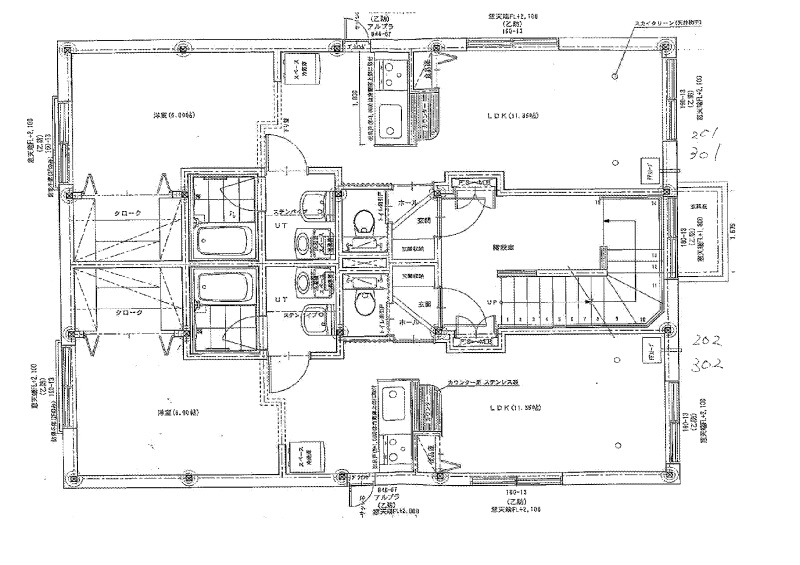 2F-3F平面図