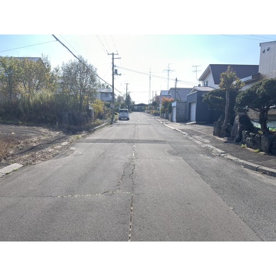 千歳市若草2丁目 約94坪売土地 北西側公道